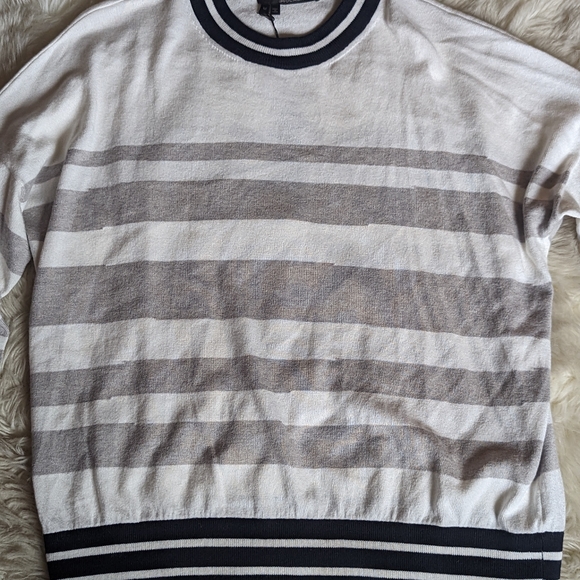 NWT 360 Cashmere Penny Striped Sweater - Picture 3 of 15